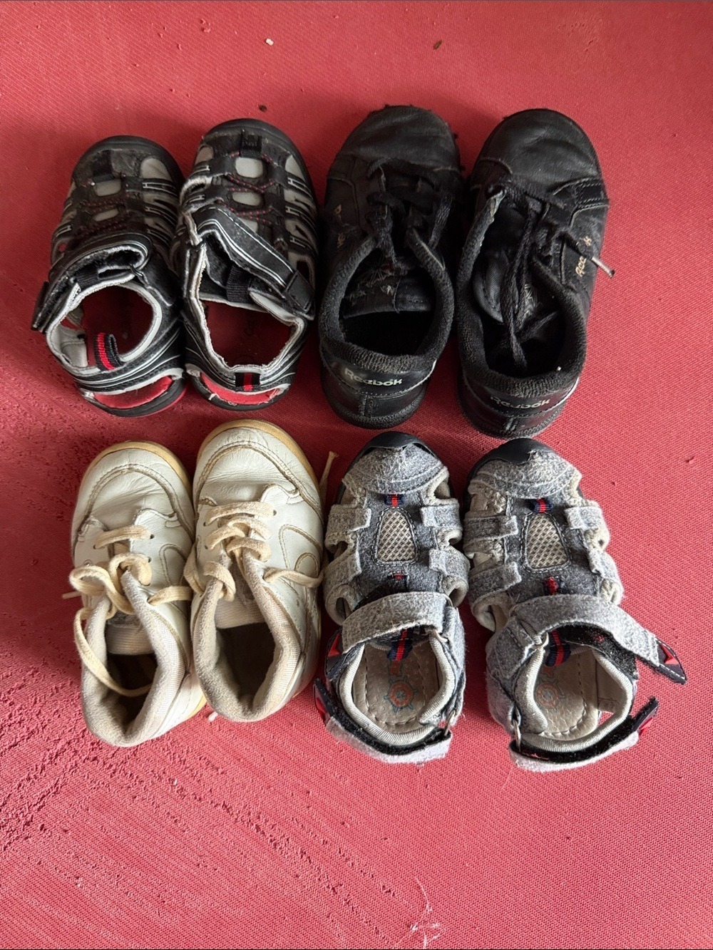 Kids Multi-Pair Shoe Pack in Black, White, Gray